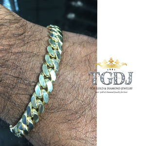 14k Yellow Gold 8.3mm Wide Miami Cuban Bracelet